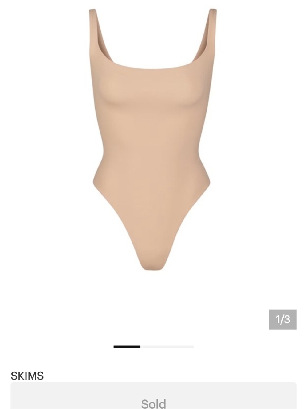 SKIMS Nude Scoop Neck Bodysuit